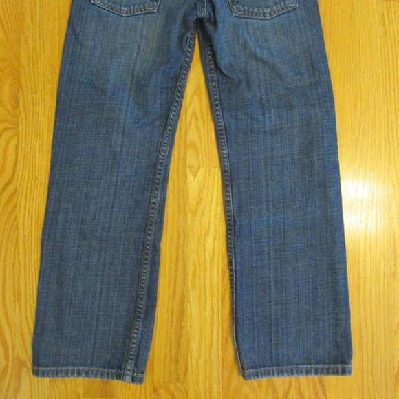 LEVI'S 569 BOY'S SIZE 10 R (28 X 25) JEANS DARK BLUE SLUB DENIM LOOSE GIRL'S RED - Picture 7 of 16